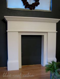 74 Best Fireplace Mantel Plans Images On Pinterest Build A Blue Roof Cabin Diy Mantel But Make It A Headboard With Hidden Gun Compartment Korry Fireplace Plans