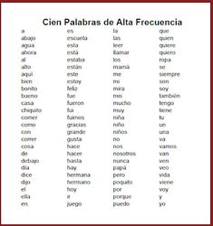 58 best literacy spanish sight