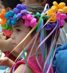 are they fiesta head wreaths or flower crowns mexican mexican paper flower garland
