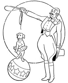 human cannonball shot to the sky in circus coloring pages printable
