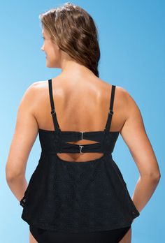 Christina Sunrise Stripe Tankini Top 12D