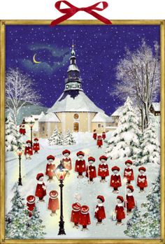 Coppenrath Advent Calendar Woodland Silhouette laser cut 24 doors 41 x 46 cm