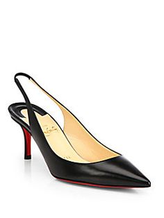 christian louboutin apostrophy kid leather slingback pumps christian louboutin apostrophy kid leather slingback pumps