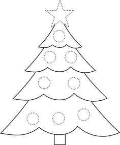 christmas tree printable template