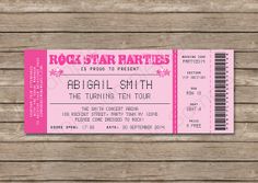 Concert Ticket Invitation Template Gorgeous Rock Star Concert Ticket Birthday Party Invitation Music Invitation . Concert Ticket Invitation Template Endearing Rock Star Concert Ticket Birthday Party Invitation Music Invitation .