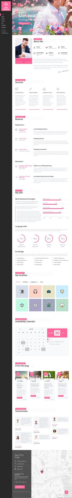 Flora - Responsive HTML Wedding Template Wedding templates - resume site template Flora - Responsive HTML Wedding Template Wedding templates - resume site template
