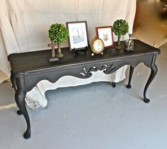 1295 Best Painted Tables Images On Pinterest In 2018 Sofa Table Painted With Graphite Chalk Paint Distressed And Then Sealed Clear Black Wax
