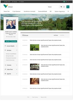 vale intranet visual design proposal by maria helena cunha via behance sharepoint - Sharepoint Design Ideas vale intranet visual design proposal by maria helena cunha via behance sharepoint - Sharepoint Design Ideas