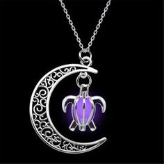 Nouveau Homme Femme charme stars verre Glow in the Dark Galaxy Motif Collier Pendentif