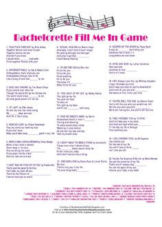 20 Questions For A Bachelorette Party So Fun Via Meals Moves This Is A Free Bachelorette Party Just And Print Fill Me In Sheet For Each Guest The Object Of To Missing