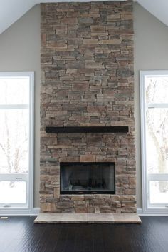 Fire Place Stone built-in shelving around a fireplace doesn't have to be cumbersome Fire Place Stone built-in shelving around a fireplace doesn't have to be cumbersome