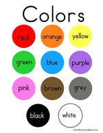 freebie color chart fun classroom ideas pinterest colour colors chart for kindergarten