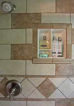 Offset Inset Shelves In The Porcelain Tile Shower For Home Image Detail For Bathroom Shampoo Soap Shelf Dish Shower Niche Recessed Tile Ceramic