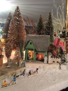 99 best vintage christmas village and putz images on pinterest vintage christmas village