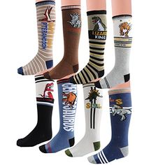 High Elasticity Girl Cotton Knee High Socks Uniform Water Iron Jigsaw Puzzle Women Tube Socks