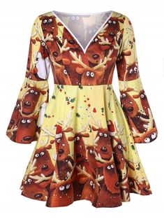 UNBRUVO Women Plus Size V-Neck Foral Printed Short Sleeve Bandage Dress