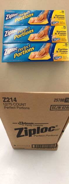 Food Storage Bags 20653 Ziploc Perfect Portions 450 Meat Food Storage Bags 20653 Ziploc Perfect Portions Meat Freezer 75 Count