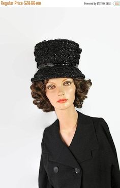 White Rabbit Hat Pill Box Hat 1970s Winter Hat Embellishment tassel Formal Hat Ladies Accessories
