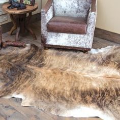 Brindle Natural Cowhide Rug Home Office Rugs Decor Light Brindle Cowhide Rug
