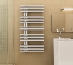 Badheizk/örper Handtuchw/ärmer Wei/ß gerade Handtuchheizung Heizung Heizk/örper Badezimmer Auswahl-Badheizk/örper-Gerade 300 x 1000 mm