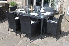 Richmond Black All Weather Synthetic Outdoor Rattan Garden Coffee ... Richmond Black All Weather Synthetic Outdoor Rattan Garden Coffee ...