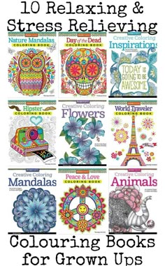 10 Awesome Relaxing And Stress Relieving Colouring Books For Grown Ups