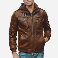 Oasis Brown Men Smart Casual Retro Vintage Real Soft Sheep Leather Jacket