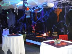 the neat retreat taking halloween to the extreme garage party decorationshalloween