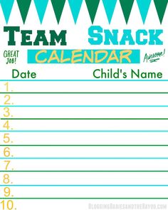 snack schedule template for soccer koni polycode co