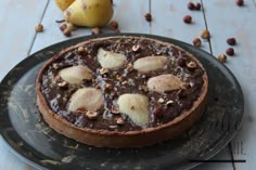 Recette Tarte Poires Et Chocolat Noir Maison Facile A Realiser Tarte Aux Poires Recette Tarte Poire Tarte Poire Chocolat Facile