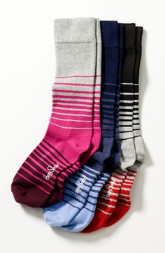 JColour Lot de 3 paires de chaussettes de sport unisexes /à triple rayure
