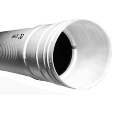 4 in x 10 ft corrugated hdpe drain pipe solid with bell end