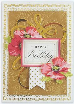PACK 2 SHABBY PEACH FLORAL MOTHERS DAY TOPPERS FOR CARDS AND CRAFTS