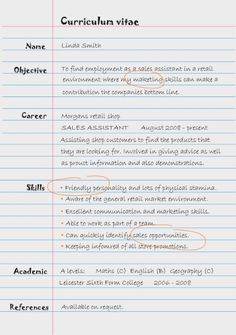 sales assistant cv sample