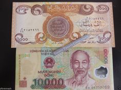 1000 IRAQI DINAR 2 X 500 And Recieve 10,000 Vietnamese Dong 2 x 5,000 Free