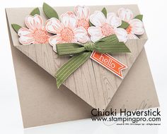 Pocket Full of Flowers. I would like to add some tissue paper to the back of the flowers.