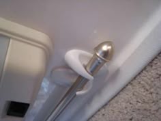 Diy Curtain Hung From Ceiling I Needed The Separation In My To Make A Ceiling Curtain Rod Canopy For My Bed Without Drilling Into The