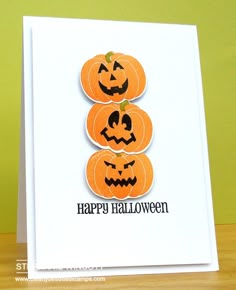 Blank Inside U Choose How Many Handmade HALLOWEEN Pumpkin Faces Die Cut Boo