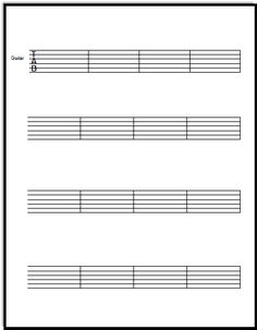 large staff paper
