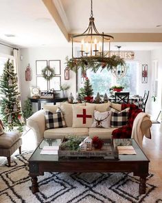 farmhouse rustic natal living decorating cozy decorations onekindesign como apartamento decoracao festive seu rooms wonderful inspired winter country primeiro arrumar