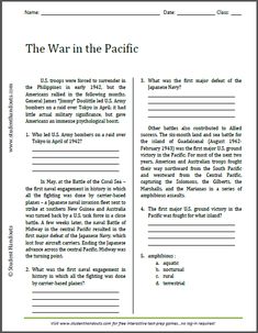 high school worksheets