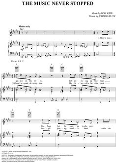 ripple sheet music by grateful dead grateful dead ripple grateful grateful dead piano sheet music