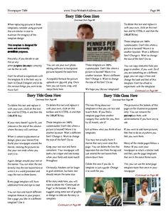 23 best personal general newspaper templates images on pinterest