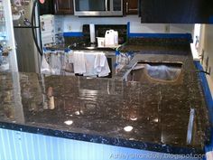 43 Best Diy Kitchen Makeover Using Epoxy Resin Images On Pinterest Fool Your Friends Fake Diy Granite Countertops For 150 Frankfully