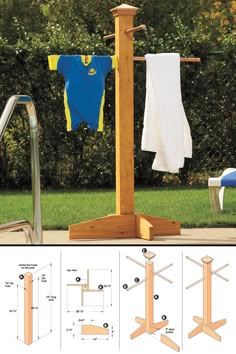 177 Best Pool Towels Images On Pinterest Fun Deko And Gardens This Diy Towel Tree Is A Simple Solution To Keep Wet Towels And Bathing Suits Rack Poolpool Towelsoutdoor