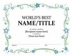 free printable award certificate template bing images classroom