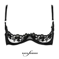 OPEN CUPS SHOW NIPPLES Floral Lace over Satin UNDERWIRE BRA 32-44 Band A-C Cups