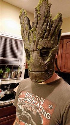 Groot Man Mask Latex Mask Cosplay Treeman Costume Cosplay Mask Original Custom
