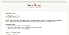 best resume ever