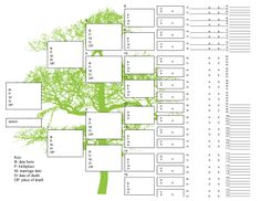 95 best family tree charts templates images on pinterest family